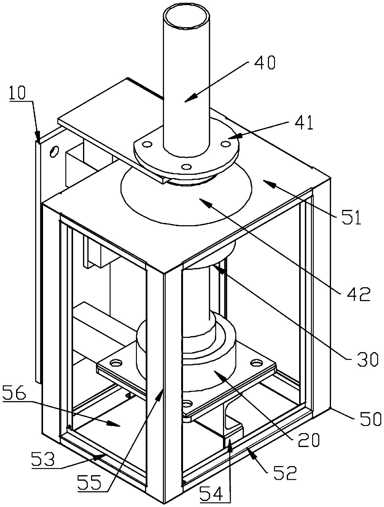 Waterproof rotating structure for full-automatic rotating roof antenna holding pole