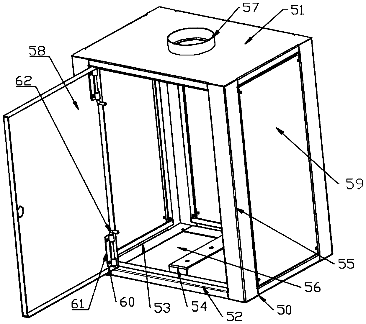 Waterproof rotating structure for full-automatic rotating roof antenna holding pole