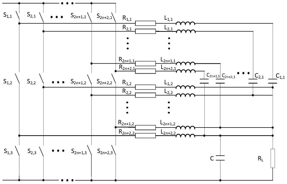 Topological structure of multiphase stacked interleaved buck converter