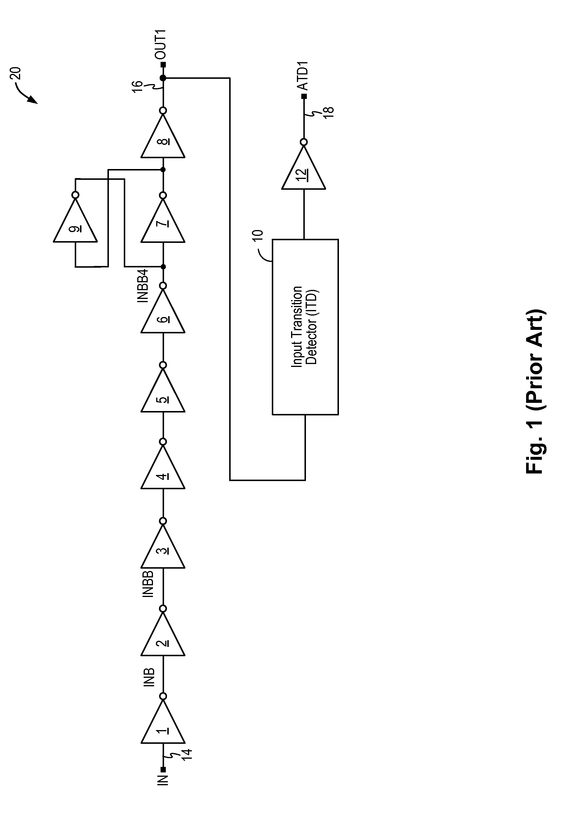 Glitch-free input transition detector