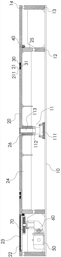 Track reversing device of cable drum carriage