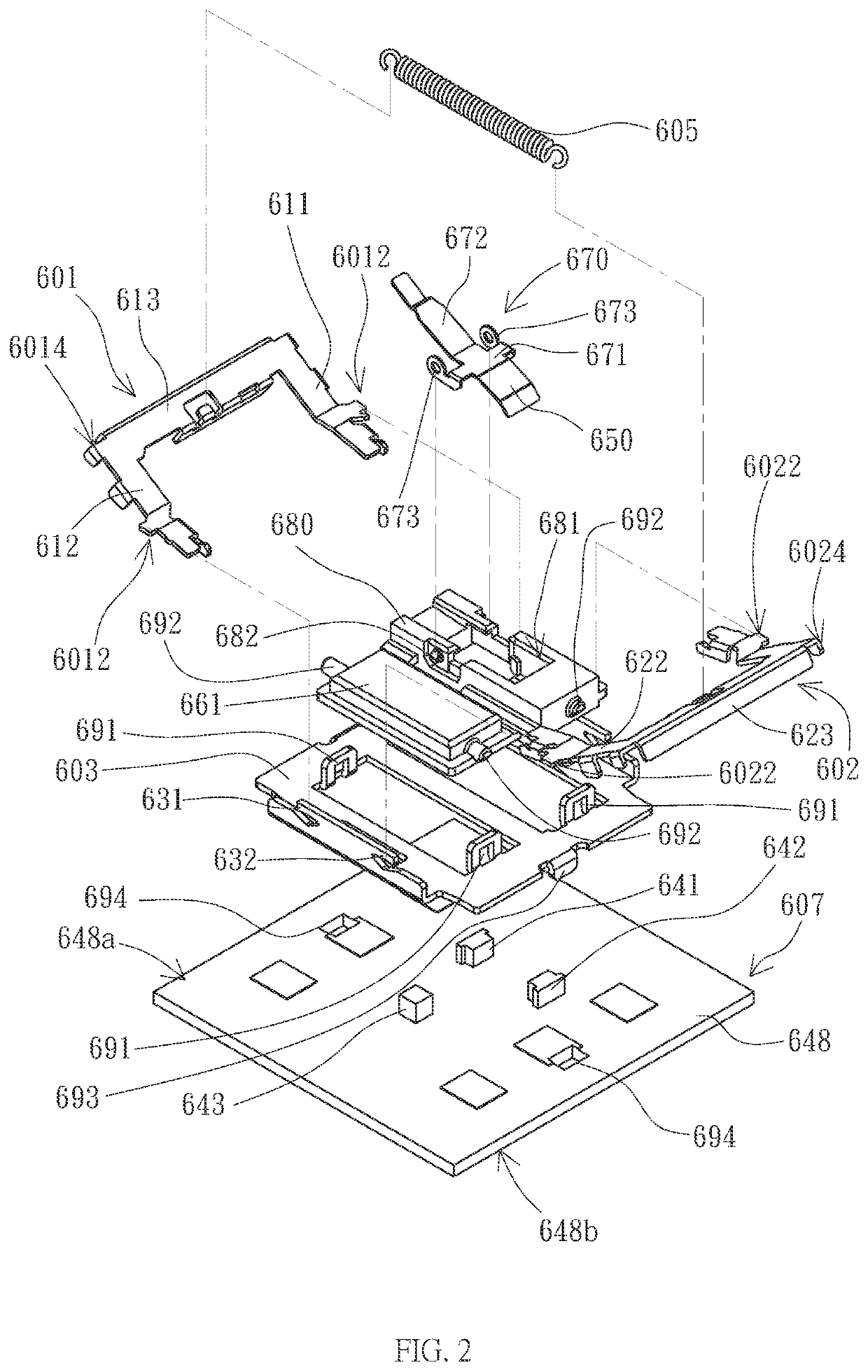 Keyswitch assembly and support mechanism thereof