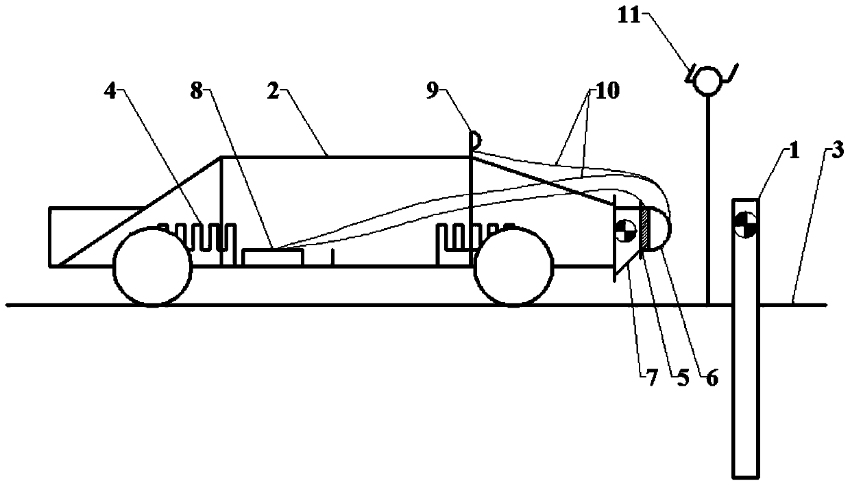 Trolly testing method for horizontal resistance of anti-collision structure pile foundation