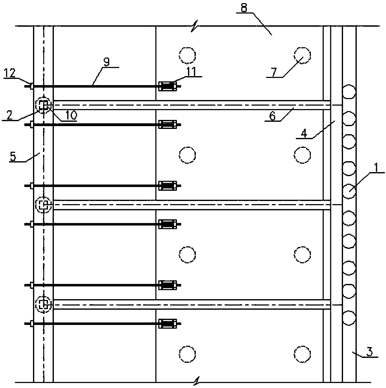 Method for supporting foundation pit