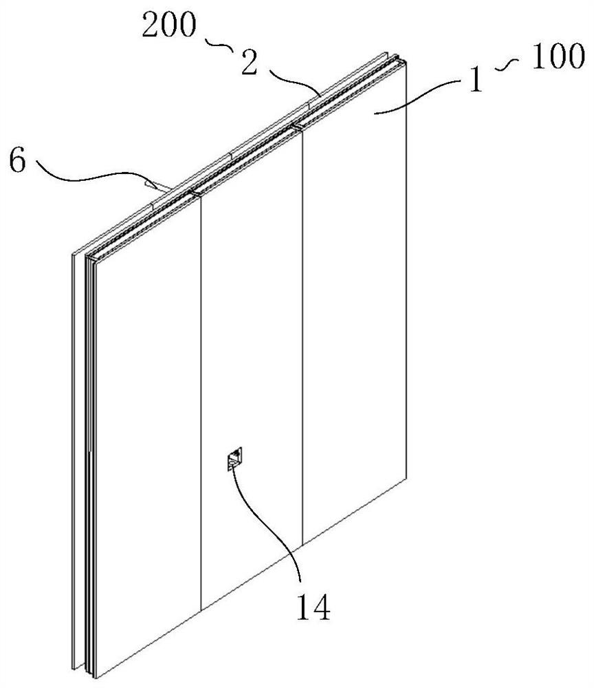 Fabricated wall with bottom junction box mounted on outdoor side and construction method of fabricated wall