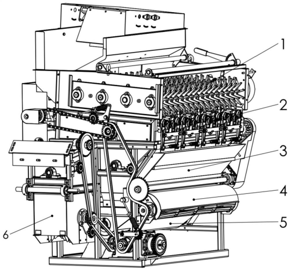 Transmission system of corn husker