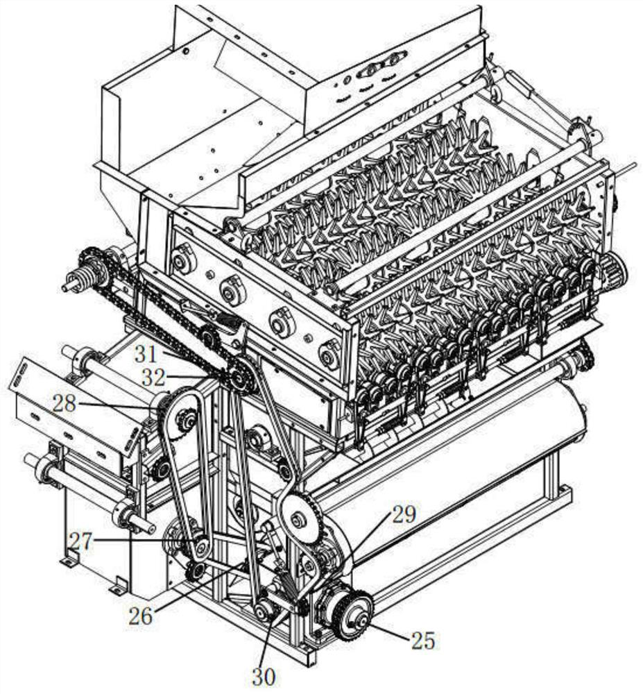 Transmission system of corn husker