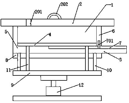 Mould capable of automatically adjusting space size