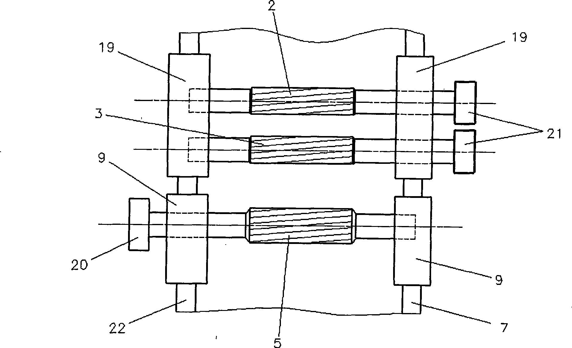 Improved structure of drafting device in ribbon lap machine