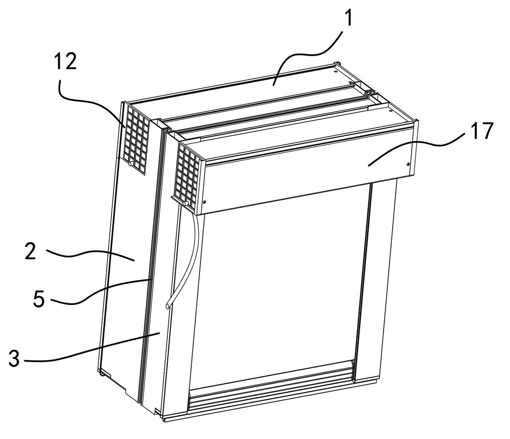 Window frame with front window cover and rear window cover and window with same