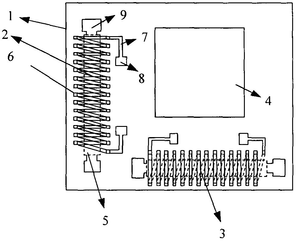 Giant magneto-impedance effect two-dimensional magnetic field sensor