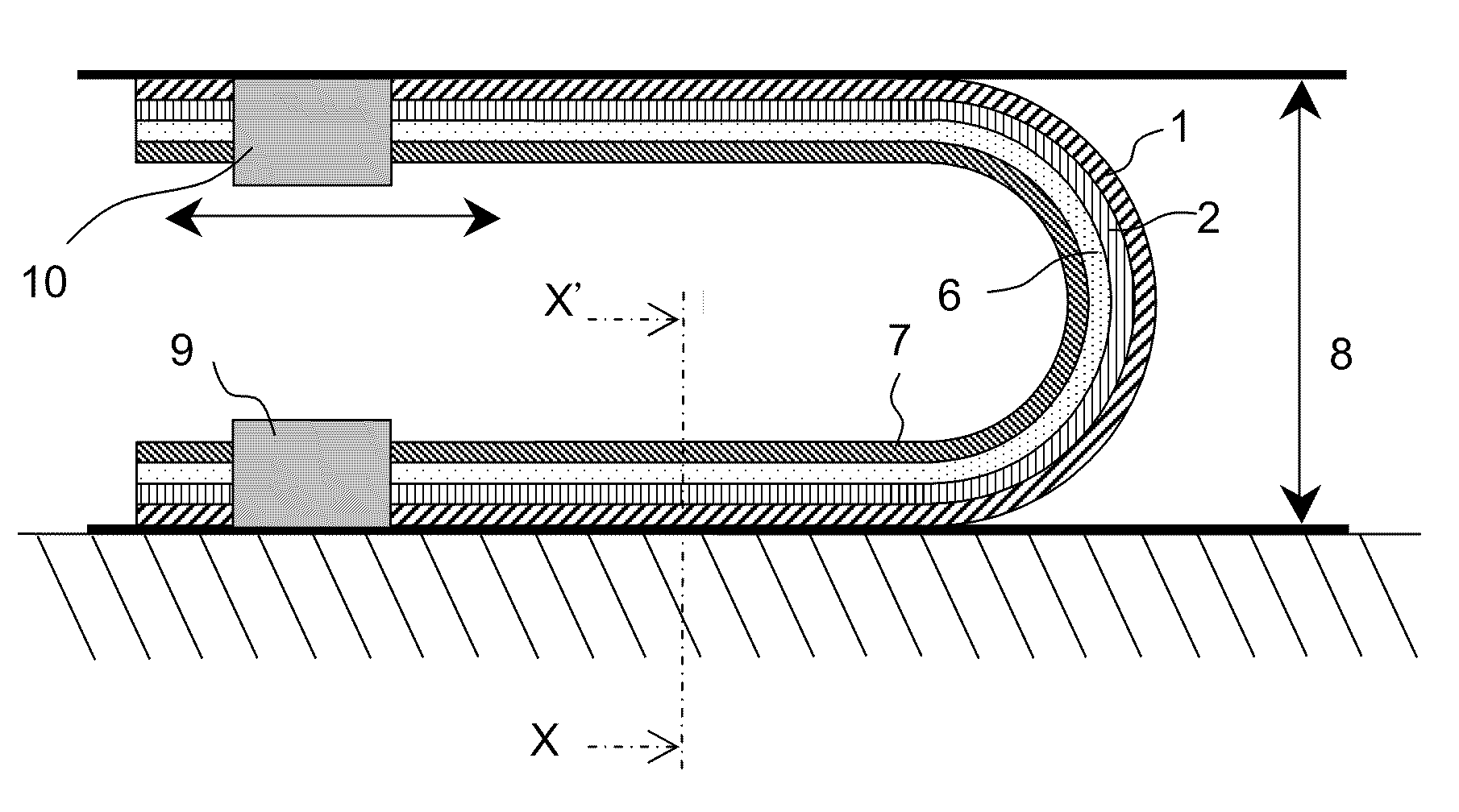 Flexible circuit board and method for producing same and bend structure of flexible circuit board