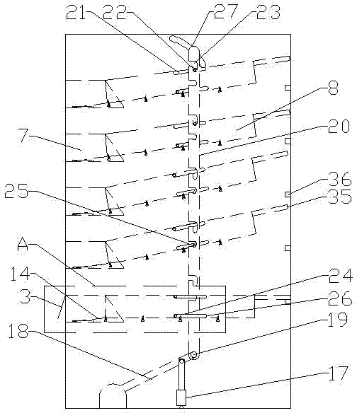 Vending machine with adjustable storage chamber inclination