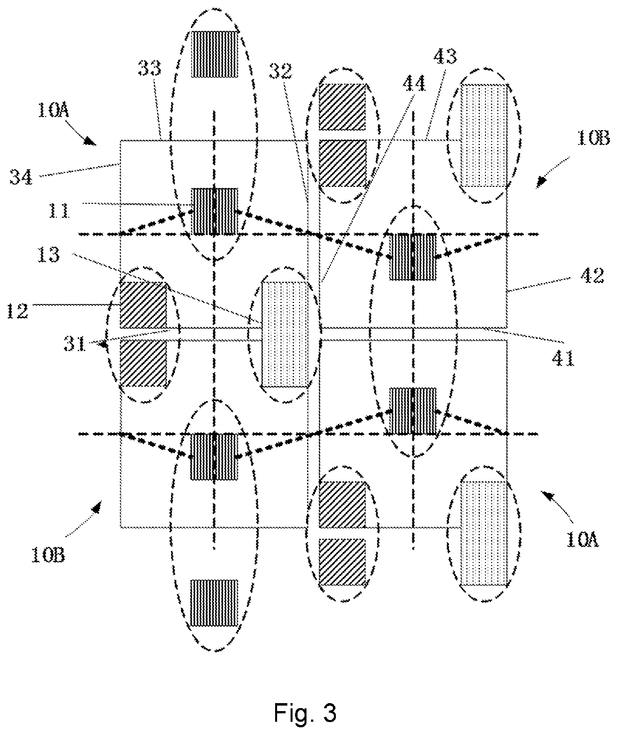 Pixel arrangement structure, display substrate, display apparatus and method of fabrication thereof