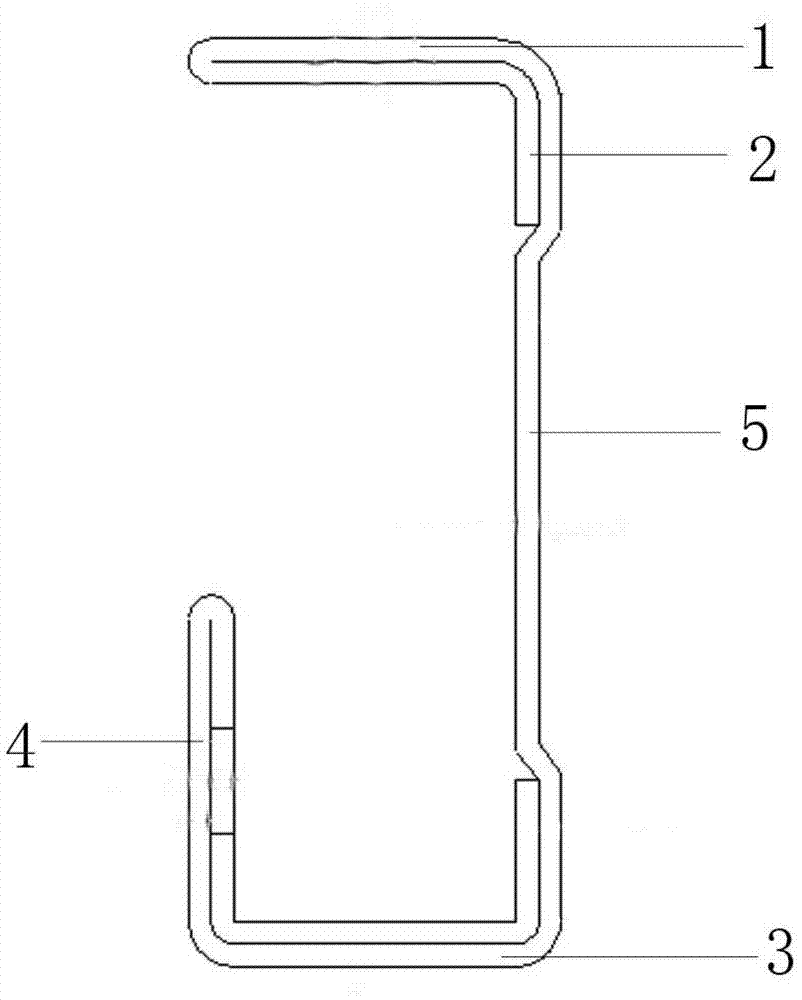 Assembled power distribution cabinet column section bar and assembling method thereof