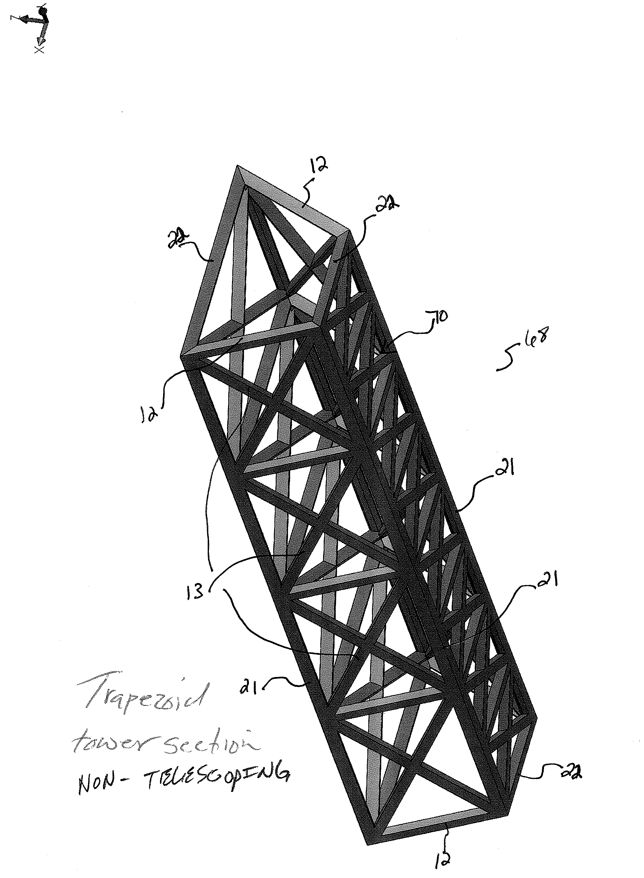 Composite open/spaced matrix composite support structures and methods of making and using thereof