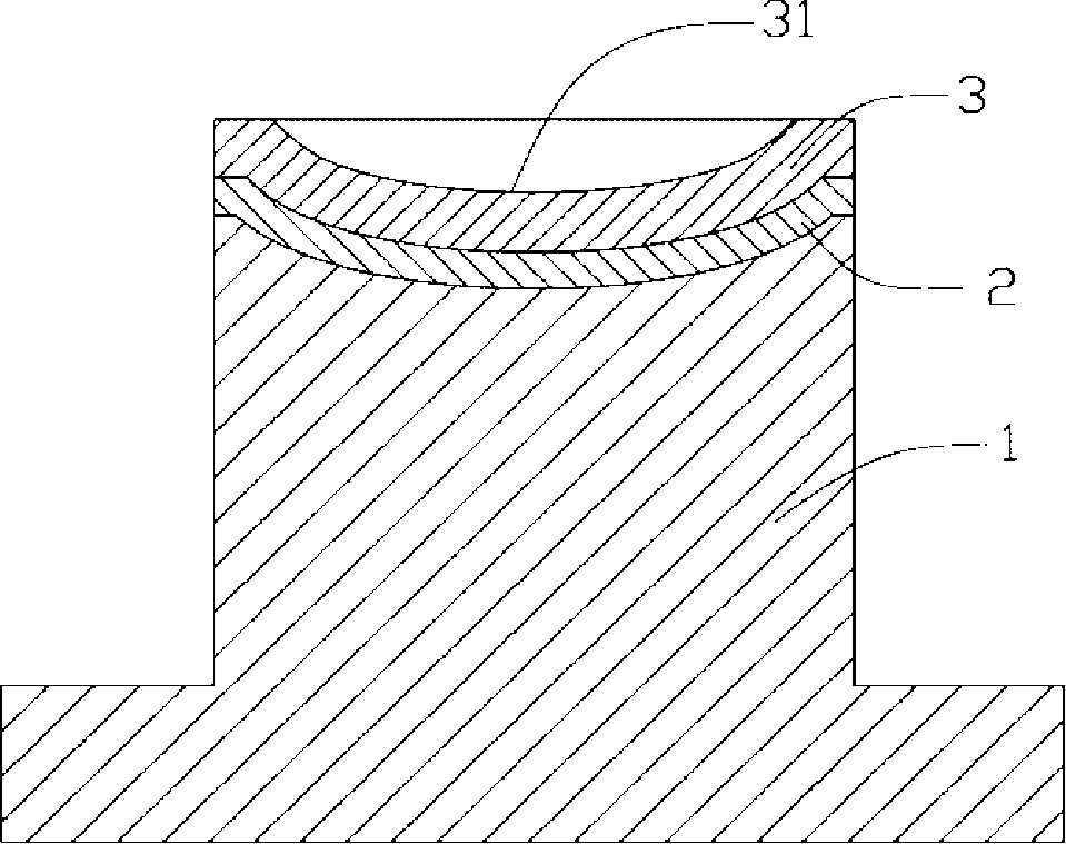 Die produced glass model core and producing method thereof