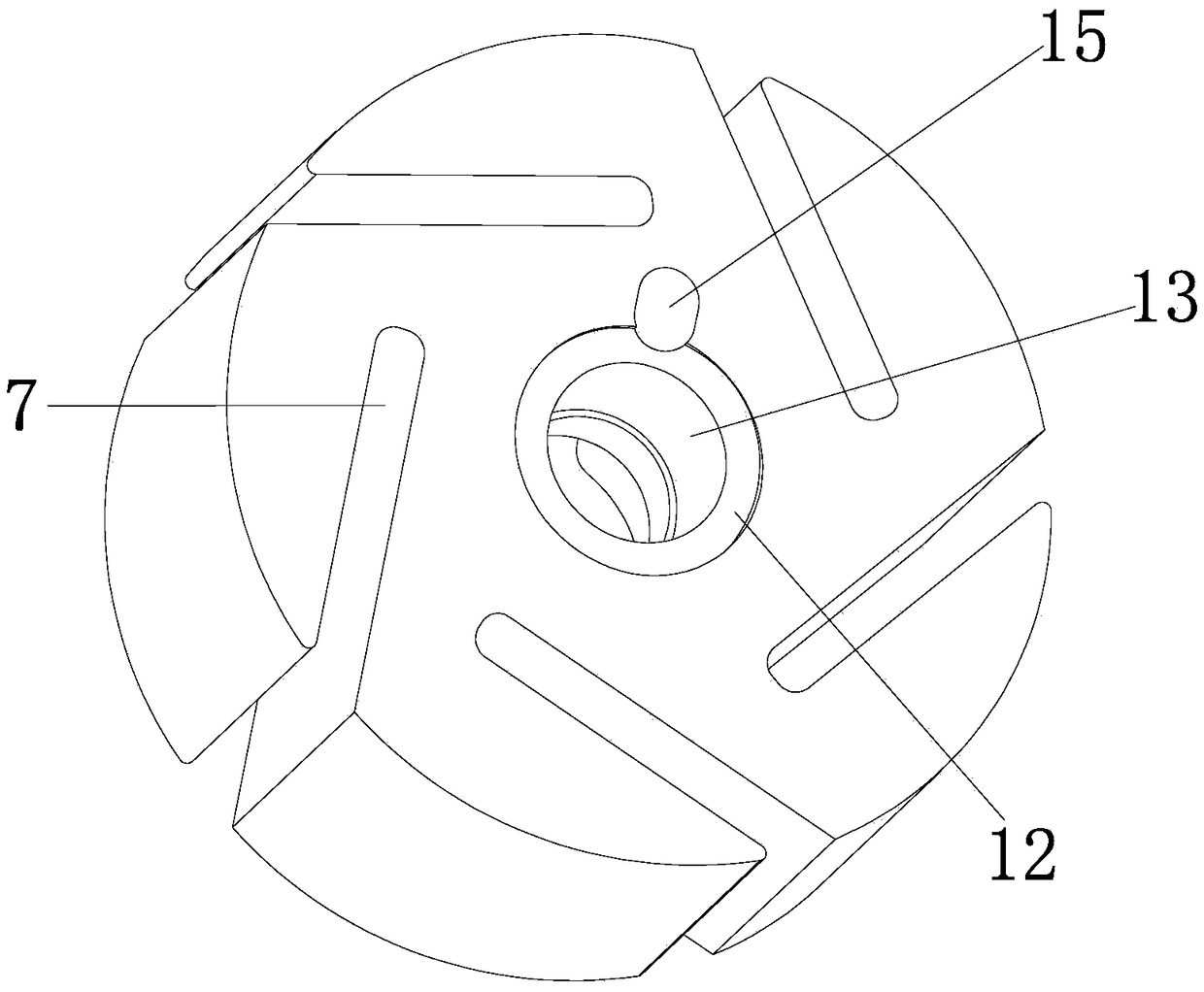 A processing method of graphite vane pump rotor and its special fixture