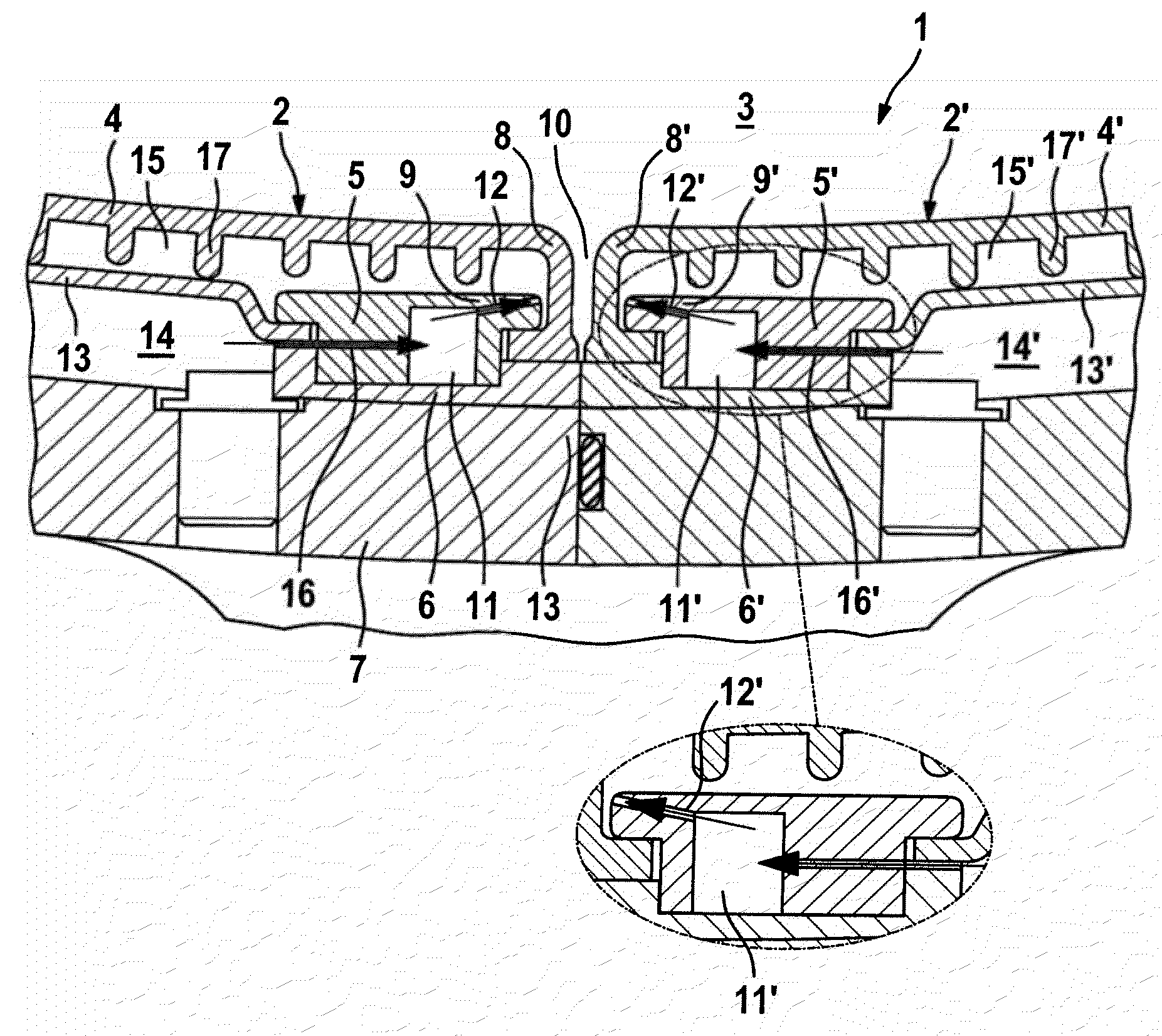 Combustion chamber of a combustion system