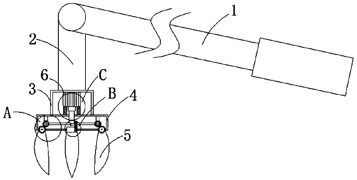 Bird nest removing tool for electric power engineering