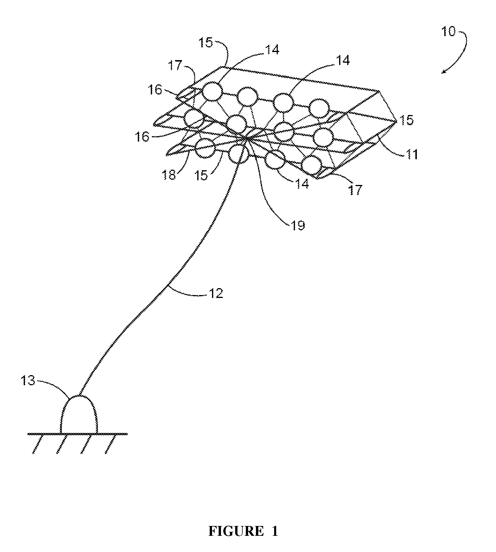 Tethered Airborne Power Generation System With Vertical Take-Off and Landing Capability