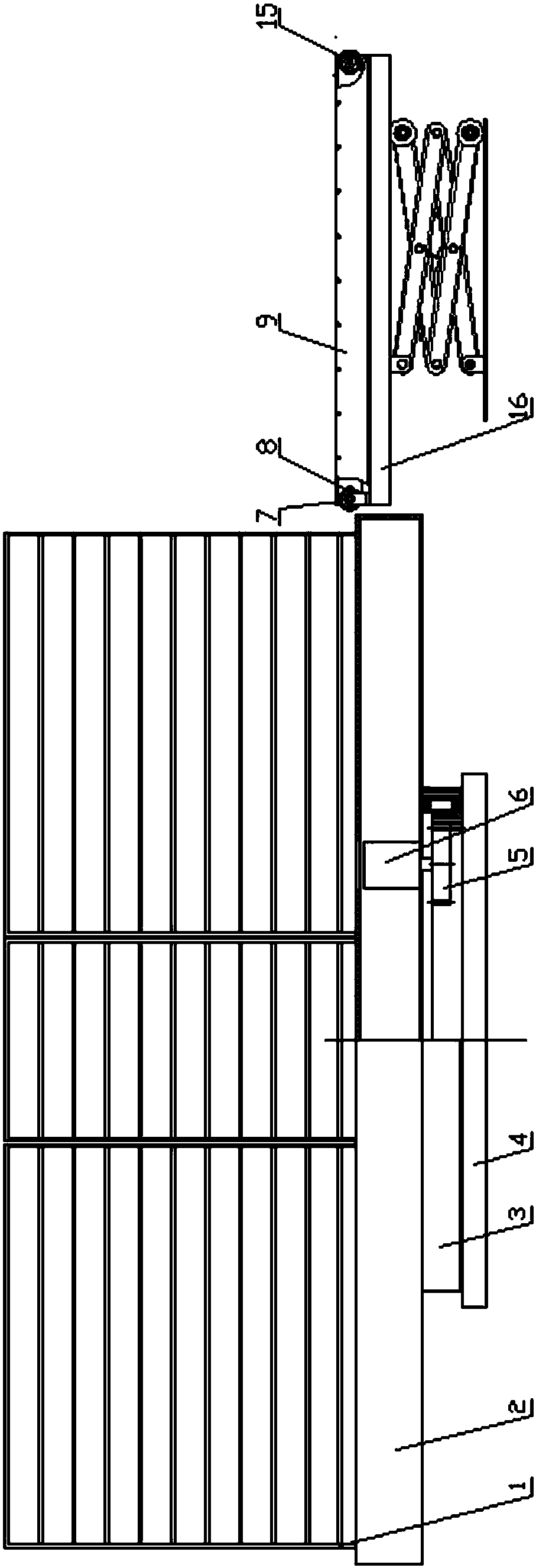 A three-dimensional storage and rapid exchange device for glass magnesium plates