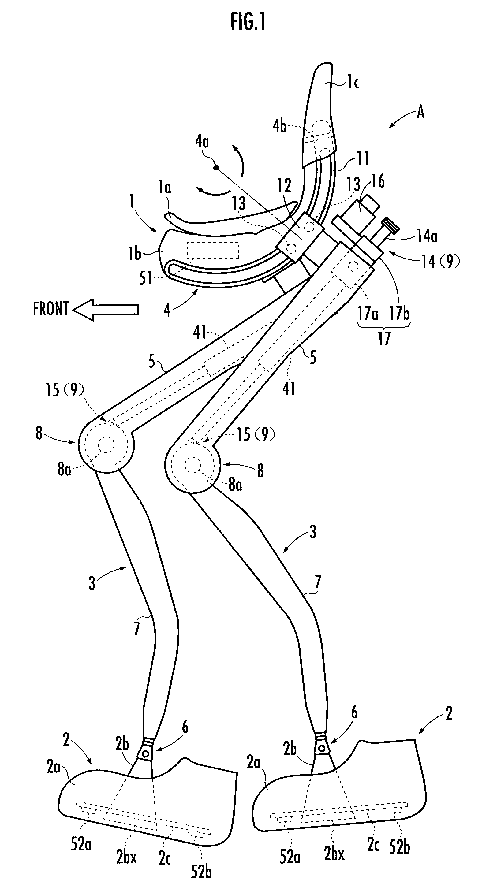 Walking assistance device and controller for the same