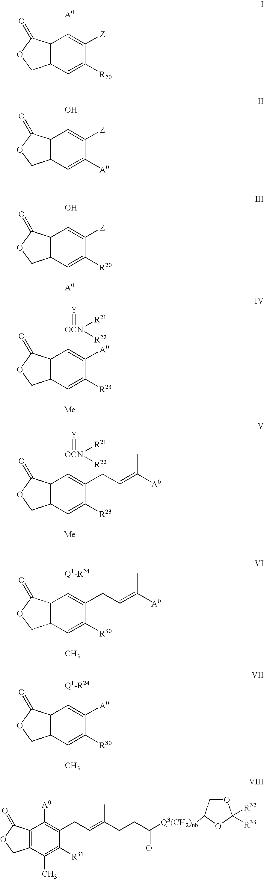 Phosphonate Derivatives of Mycophenolic Acid