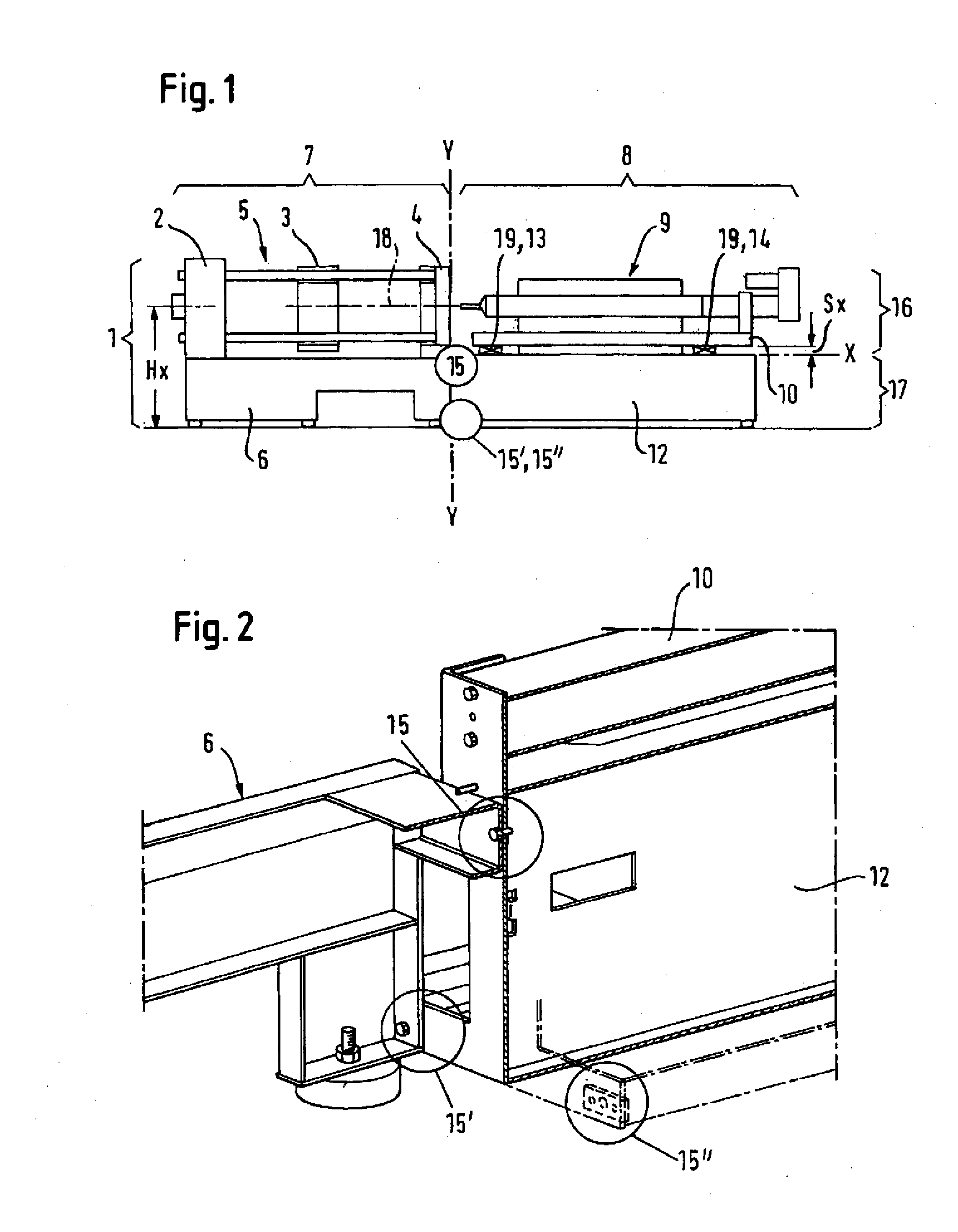 Method and injection molding machine having a modular structure