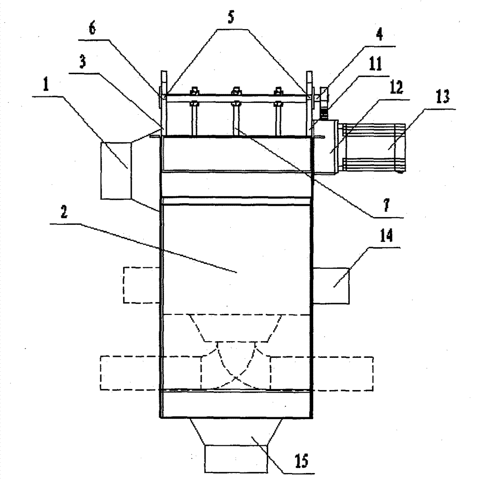 Swing type solid and liquid separation device