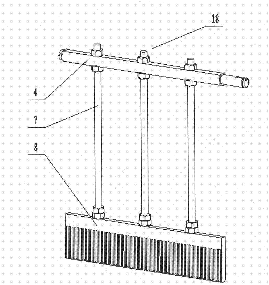 Swing type solid and liquid separation device