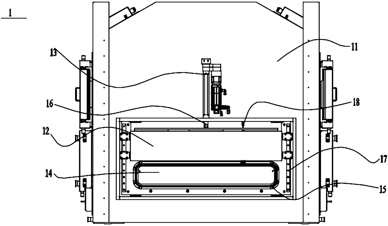 Double-layer automatic seal door structure