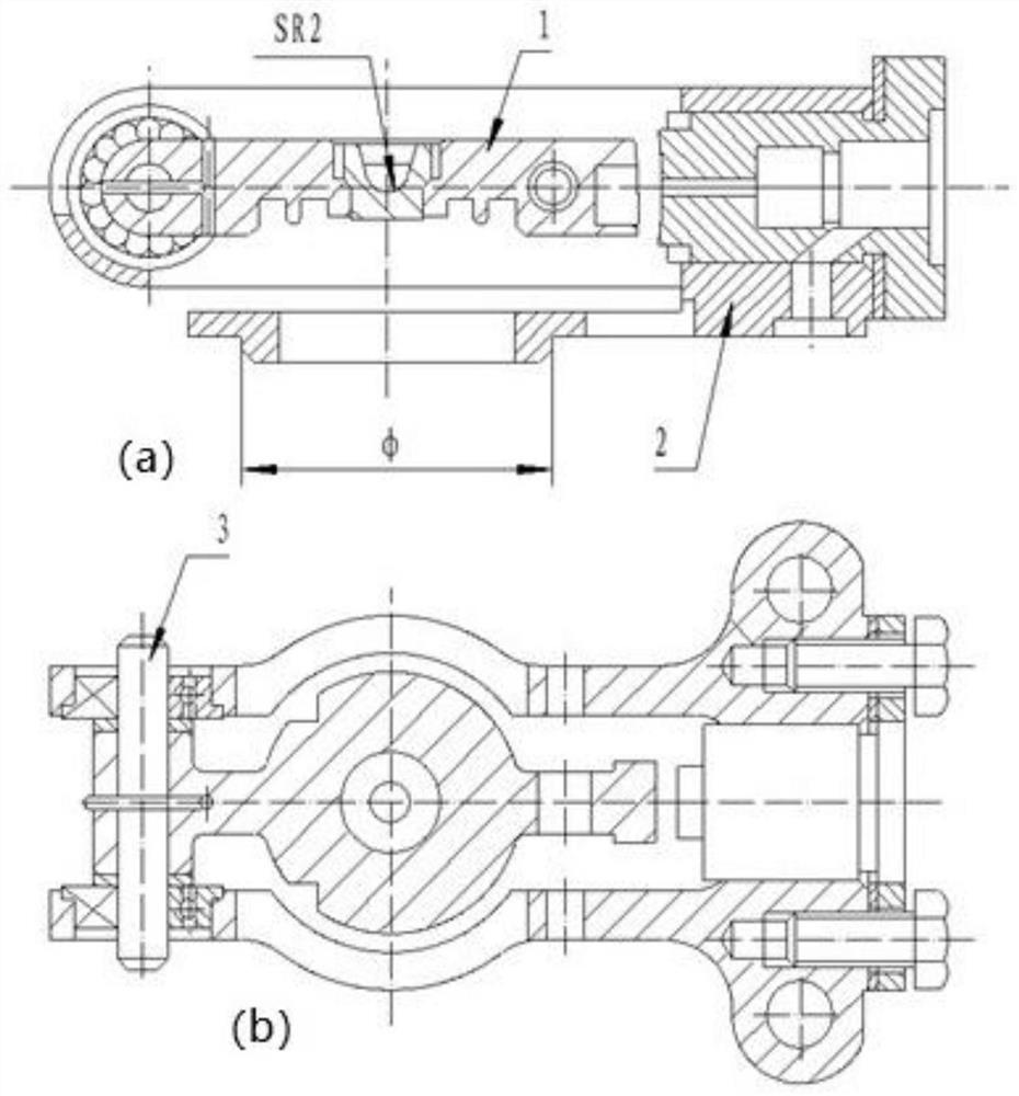 Method and device for measuring symmetry degree of spherical axis to excircle axis