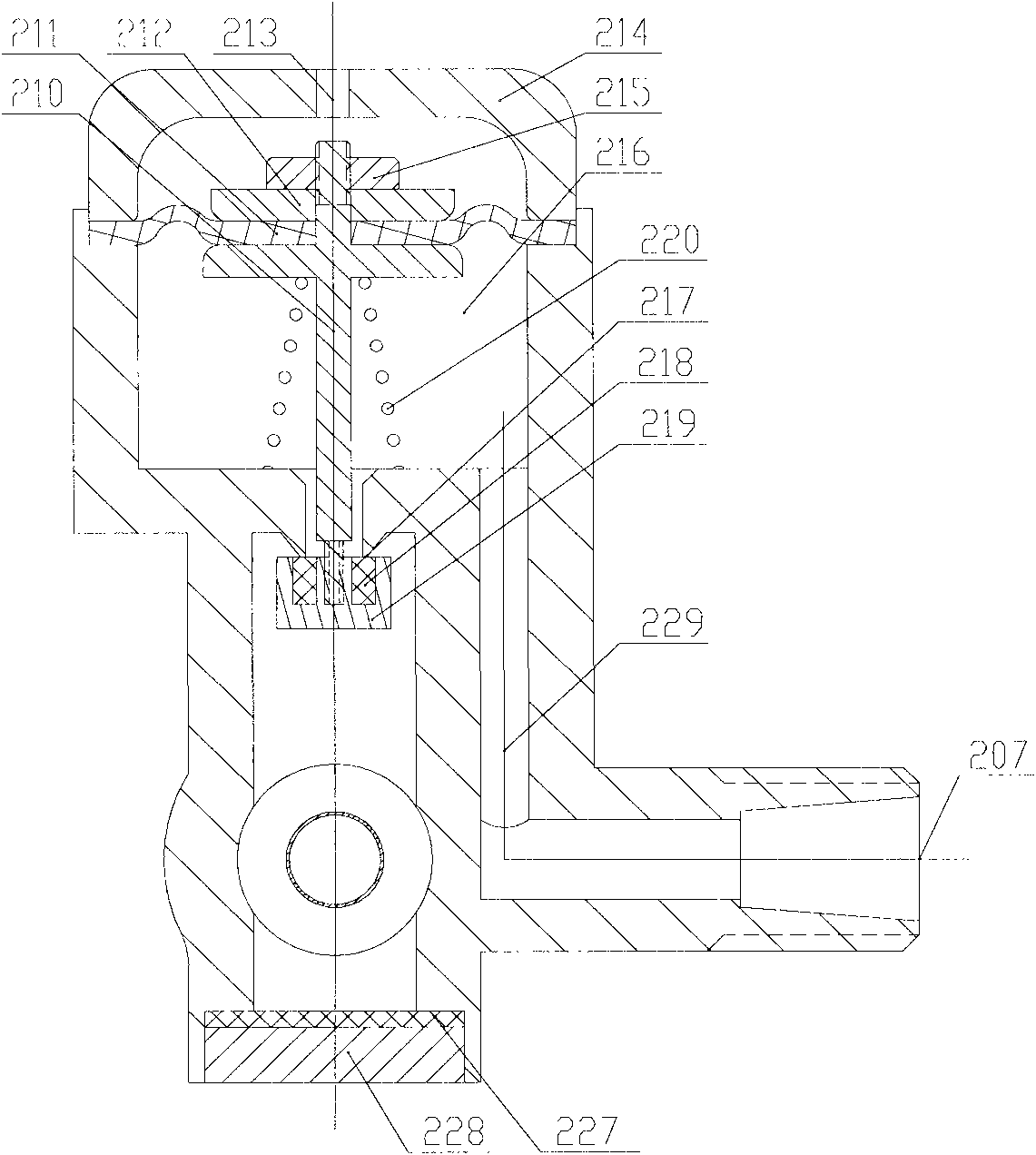 Water purifying machine system with novel check valve