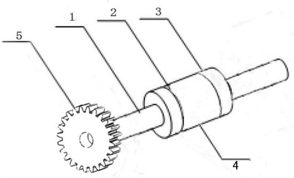 Rotor structure for servo motor