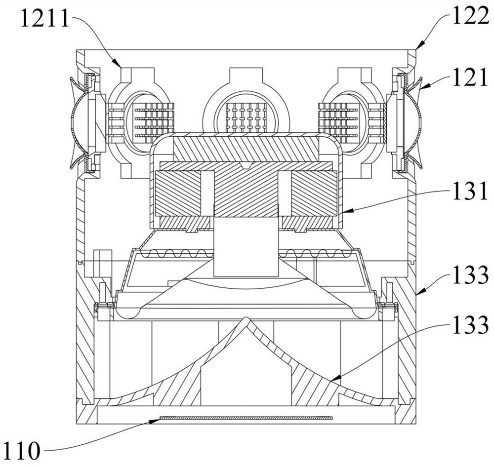 Sound generating device and system for wind tunnel test