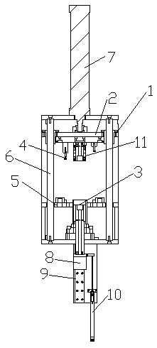 A pressing device for magnet and spring sheet in stator