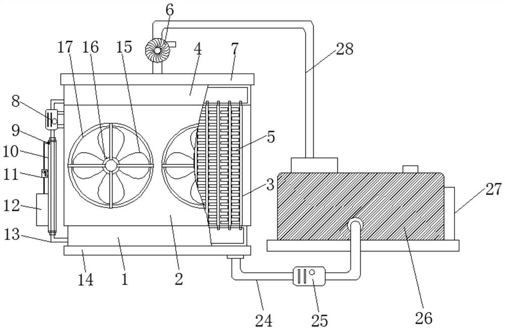 A cooling device for automobile engine with multi-channel flow of coolant