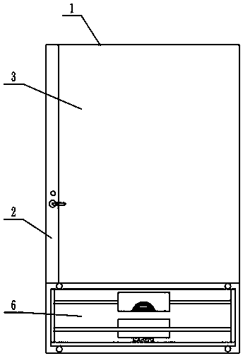 A moisture-proof door for outdoor sports field storage room