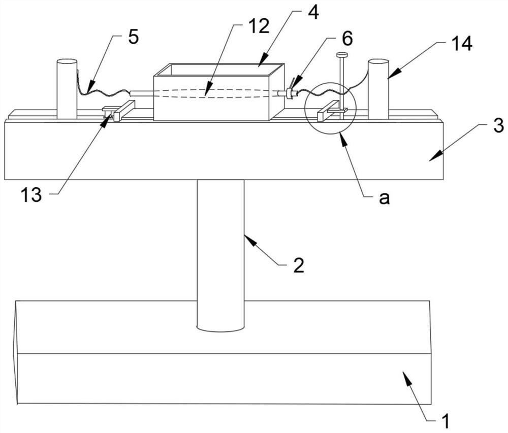 Test box for testing low-temperature mechanical performance of splicing fitting and test method of test box