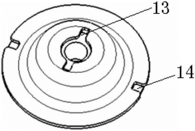 A shock absorber mounting end cover assembly with integrated nut