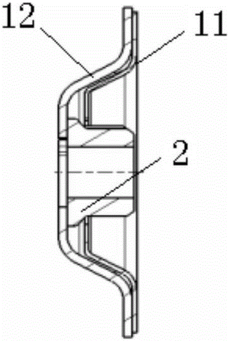 A shock absorber mounting end cover assembly with integrated nut