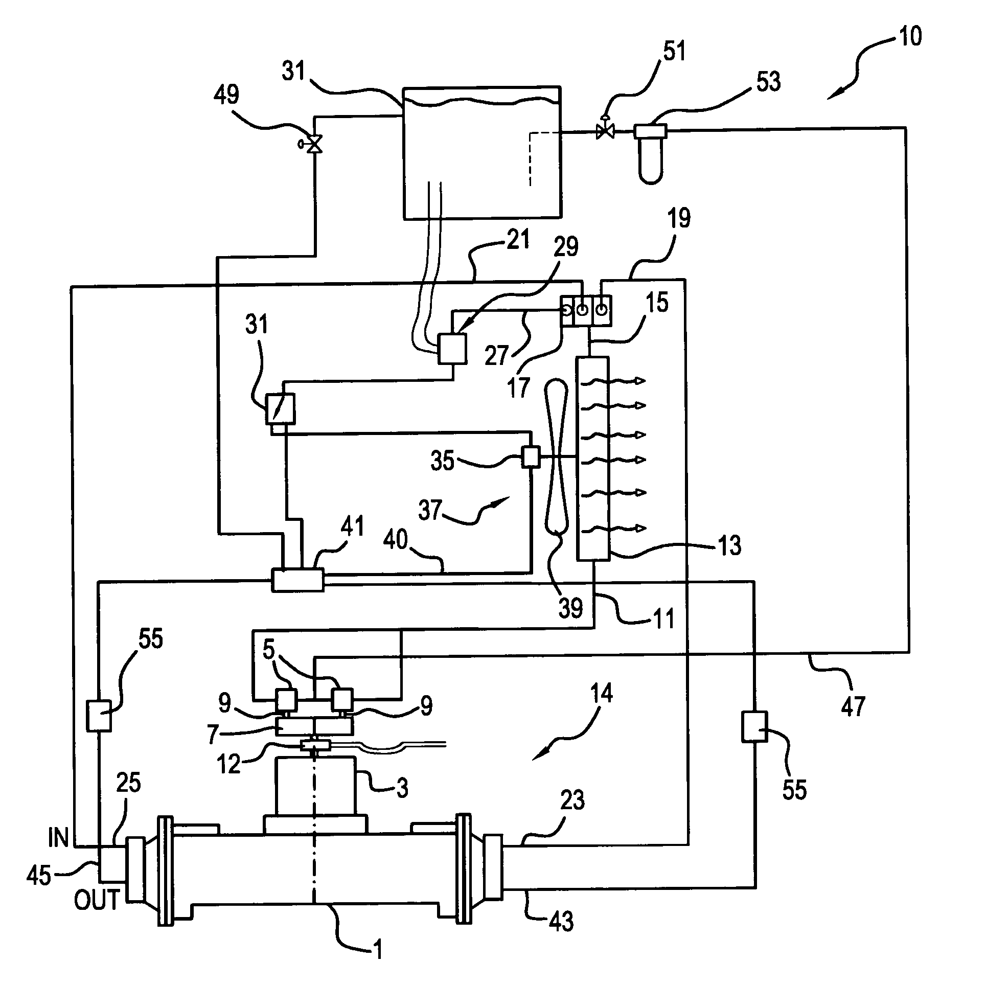 Brake cooling system and method of cooling brakes in an axle assembly