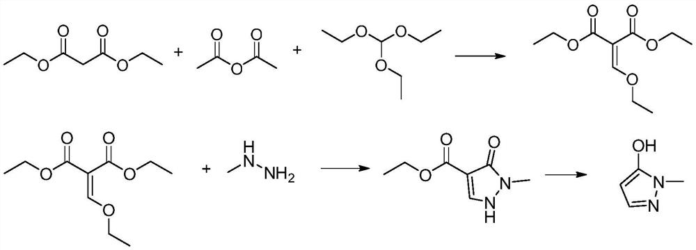 Preparation method of pyrazole type herbicide intermediate 1-methyl-5-hydroxypyrazole