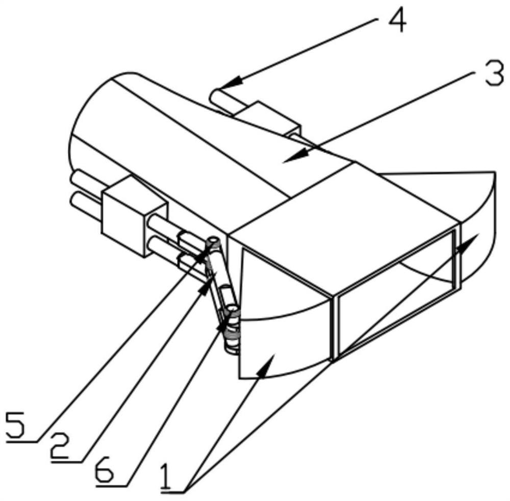 Design method of TBCC exhaust nozzle adjusting mechanism based on double-shifting-piece type sliding block principle