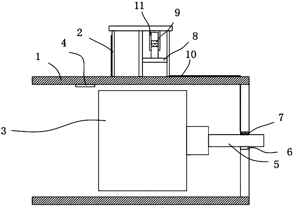 Rotating head of household electric fan