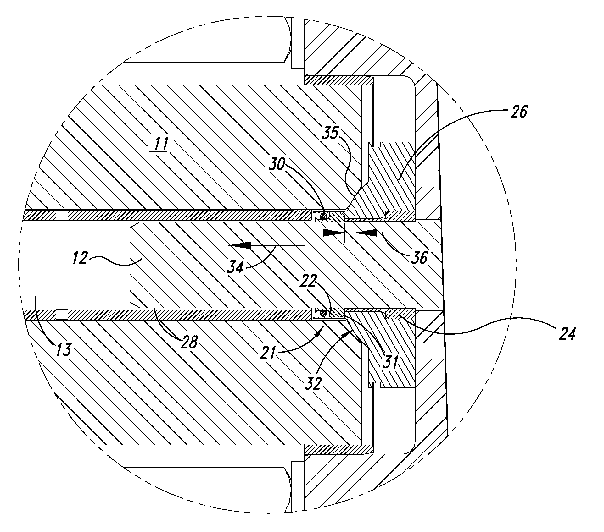 Method and apparatus for sealing an ultrahigh-pressure fluid system