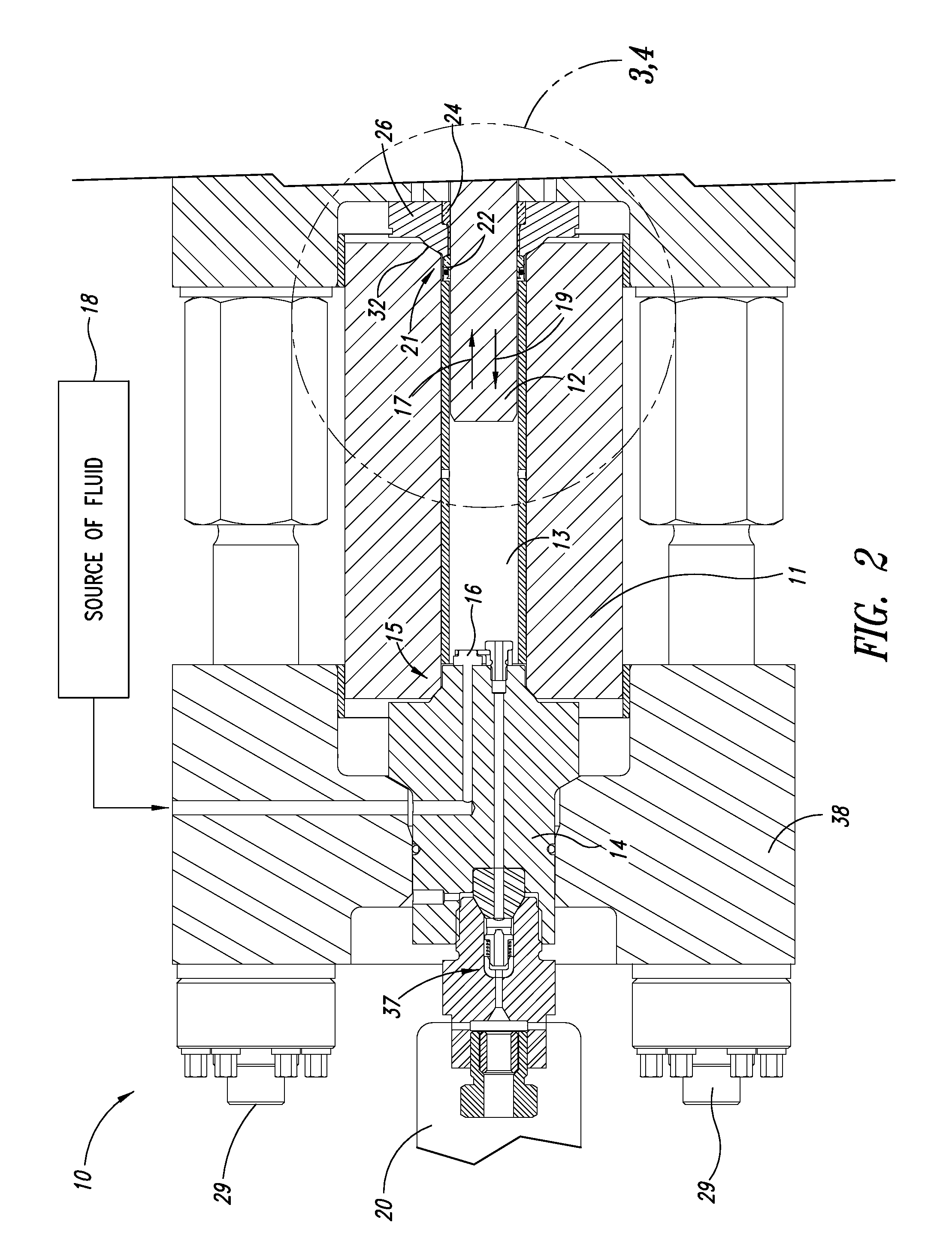 Method and apparatus for sealing an ultrahigh-pressure fluid system