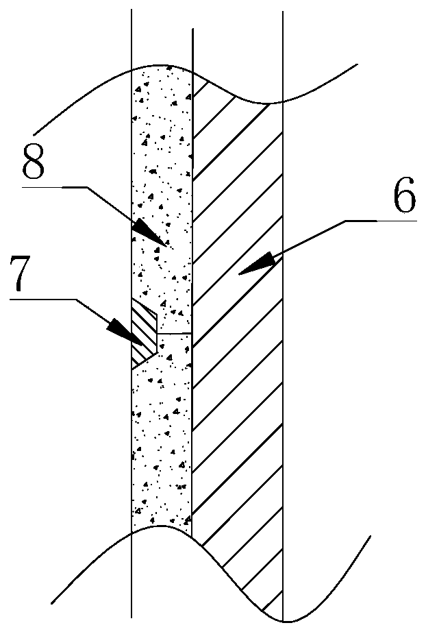 Bamboo raft texture forming device and using method