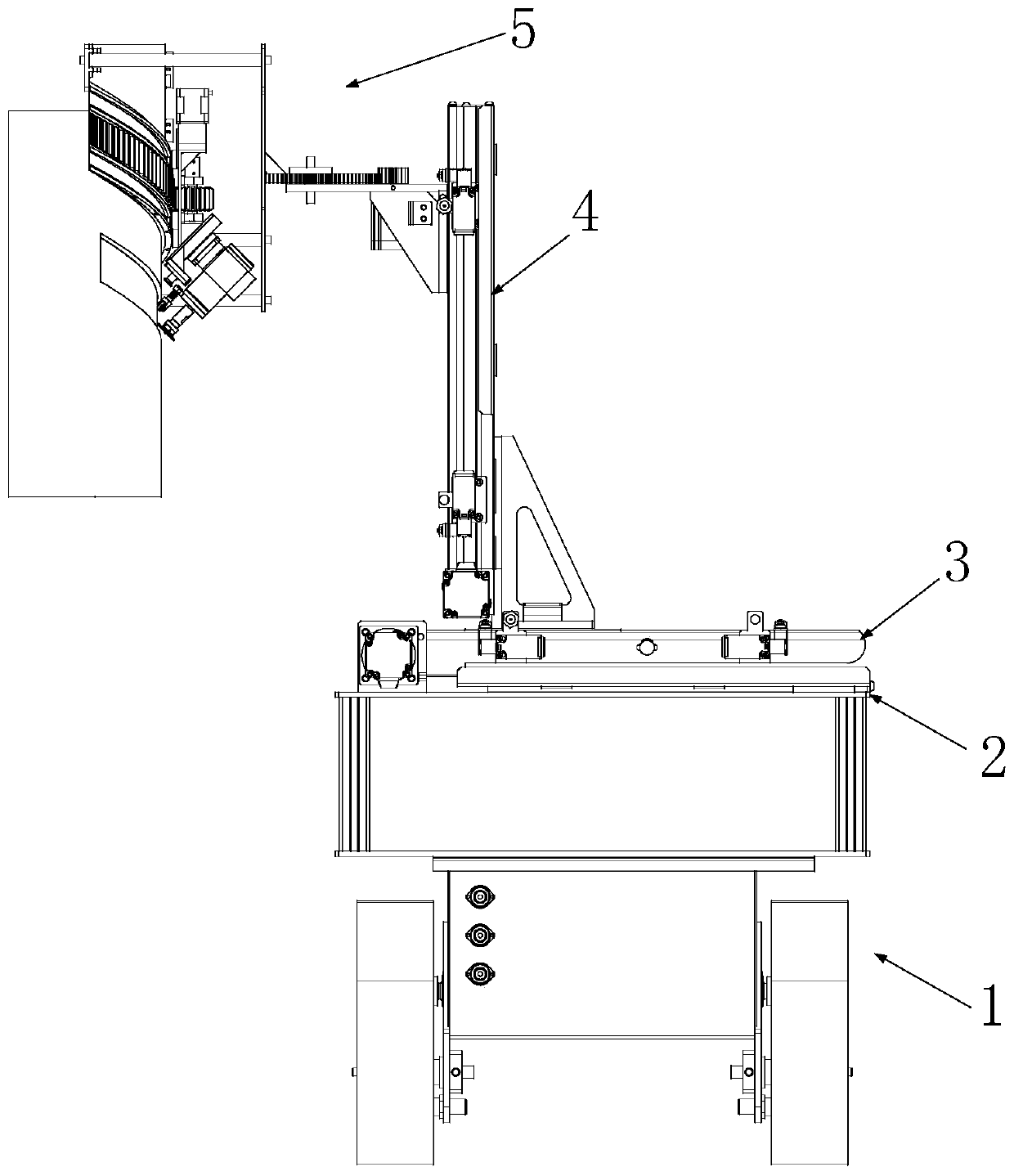 Movable type rubber tapping robot